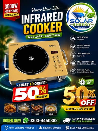 RAF TOP Infrared Cooker R-8014 (3500W) – Professional