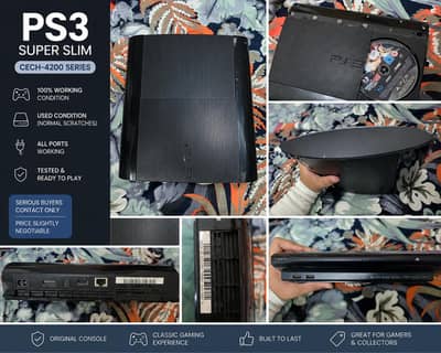 PS3 Super Slim CECH-4200 – Good Condition