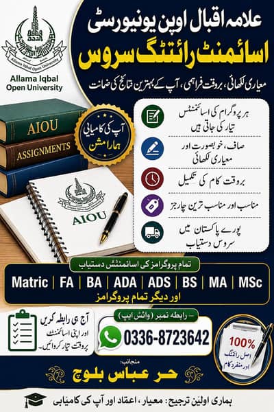 Assignment writing AIOU