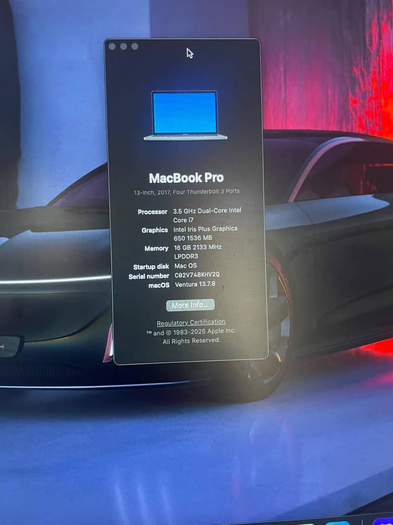 MacBook Pro 2017 13