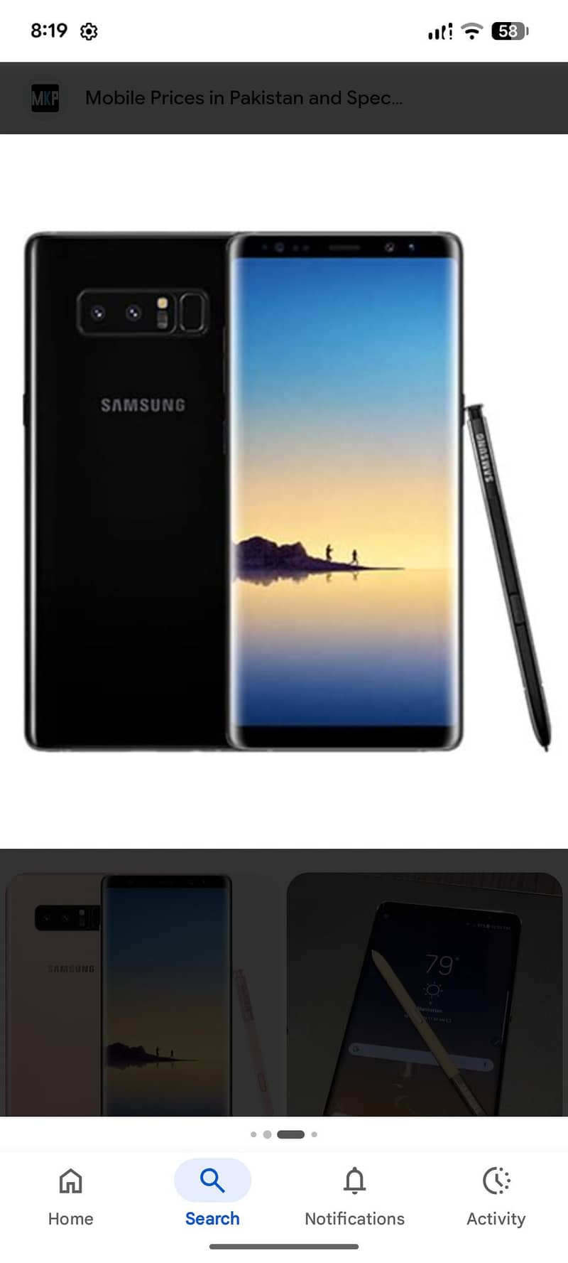 Samsung Mobile Note 8 0