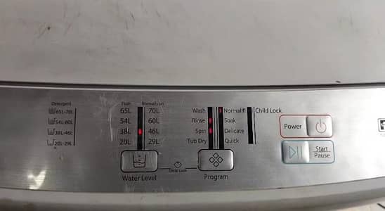 Electronic washing machine with dryer