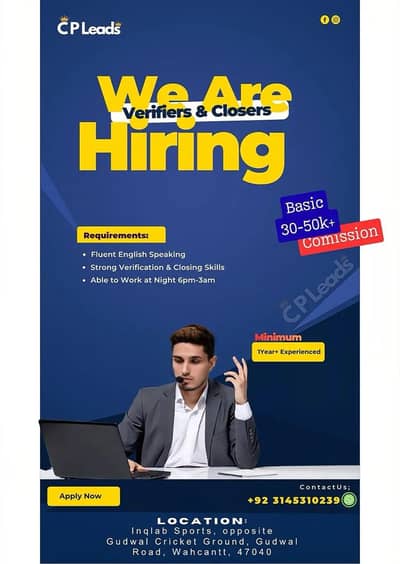 Call Center Job | Verifiers & Closers | Hiring Gadwal