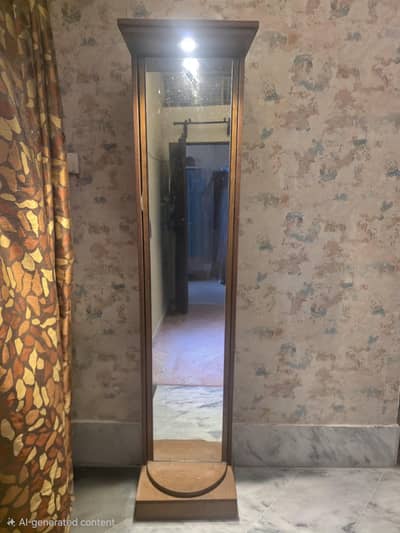 Modern Floor Standing Mirror with Storage