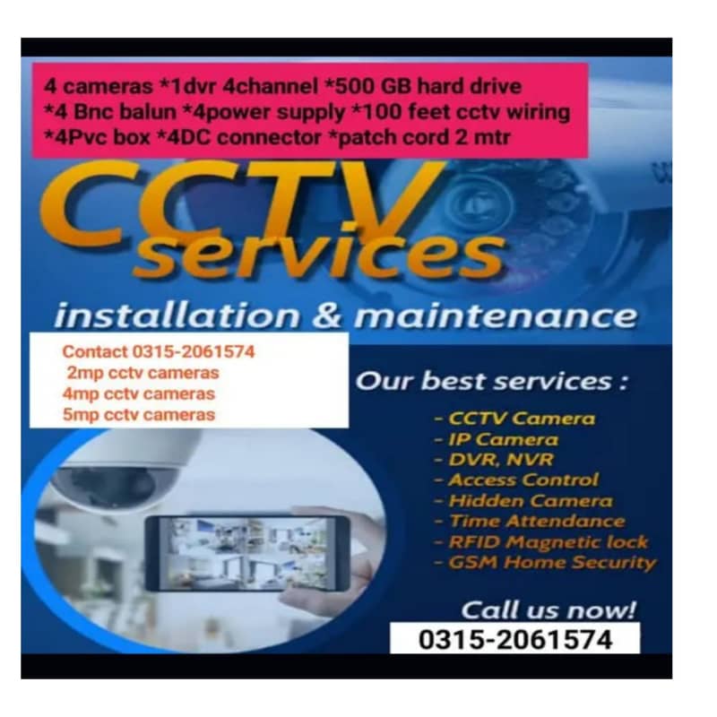 cctv camera with installation 4