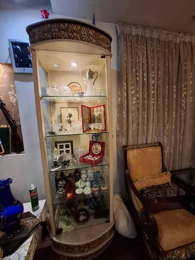 Corner for drawing room with decorations