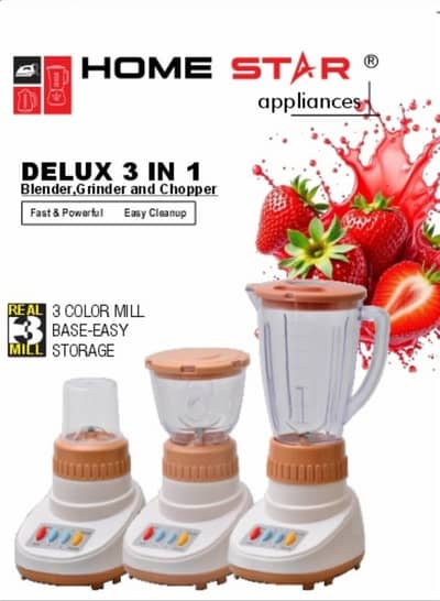 All Pakistan free delivery 3in1 white color electric juicer