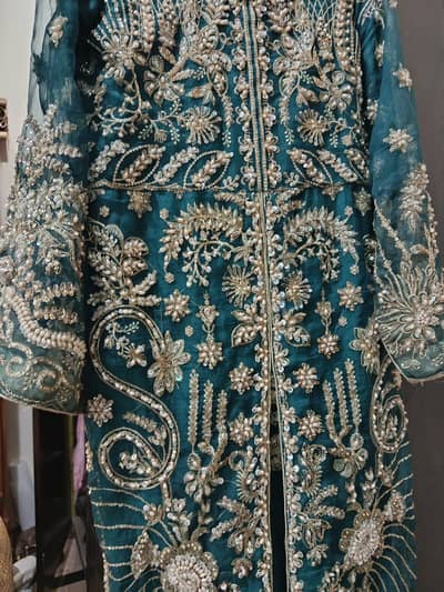 Heavy embroidered bridal/formal shirt i for sale