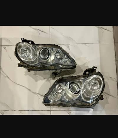 Toyota Mark X AFS Genuine Headlights Pair  Original Japan