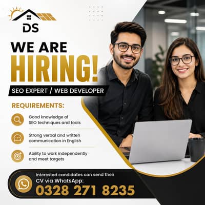 SEO / Web Developer || Work From Home || Remote Work (Jobs)