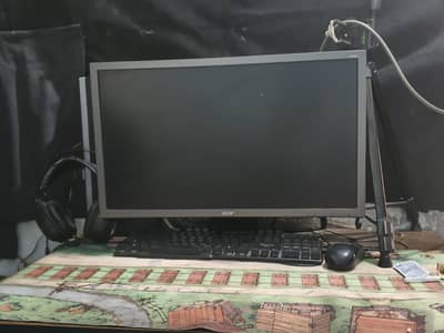 CPU with monitor core i5 6 generation all ok money need