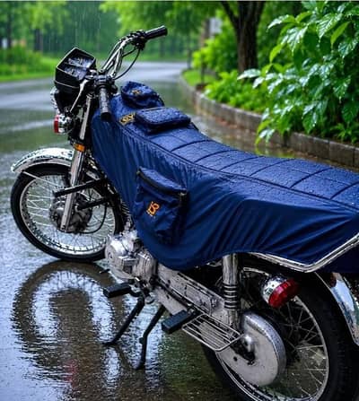 Premium Double Foam Waterproof Bike Full Body Cover 125 with Pocket