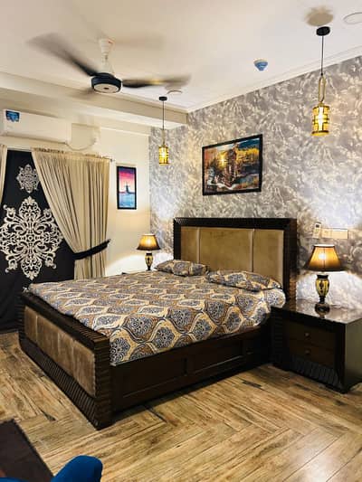 Flat for rent 1bed ROM full furnished apartments safe and scour 100%coupe allow