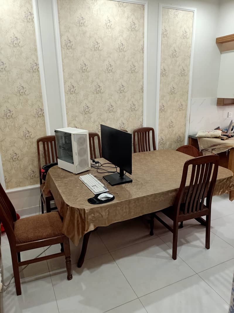 6 Seater Dining Table Solid Wood 1