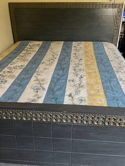 king size double bed without mattress