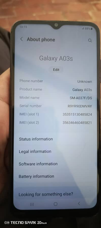 Samsung Mobile A03s
