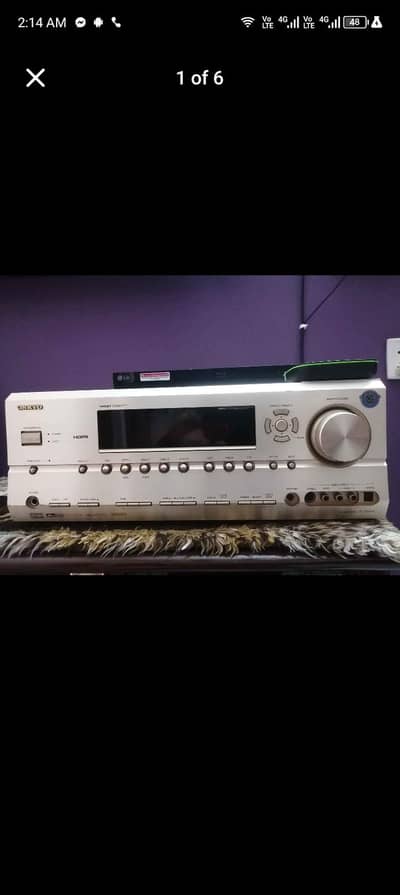 Onkyo receiver HDMI 7.1  model tx sr 604