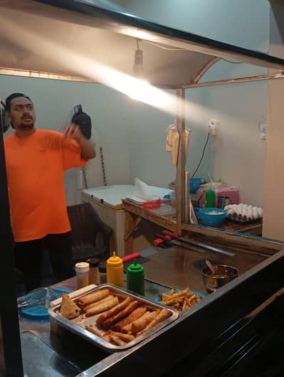 burger food stall