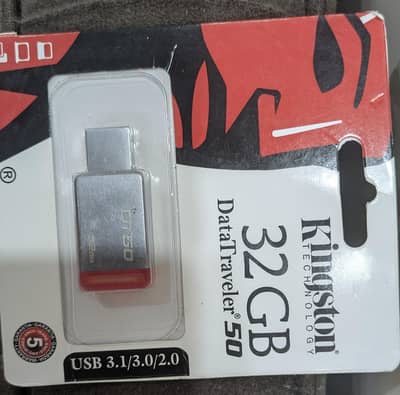 Kingston DataTraveler 50 32GB USB 3.0 – Brand New Sealed Pack