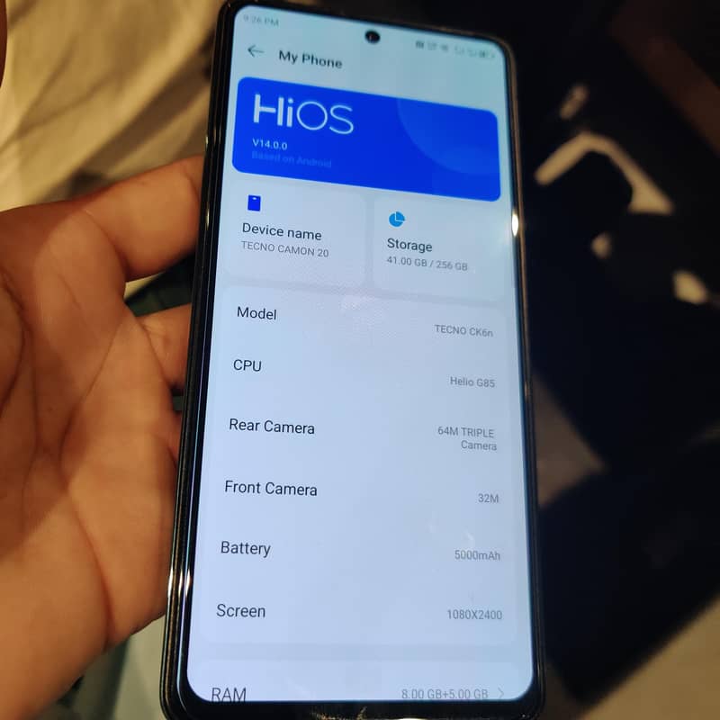 Tecno CAMON 20 Pro 6