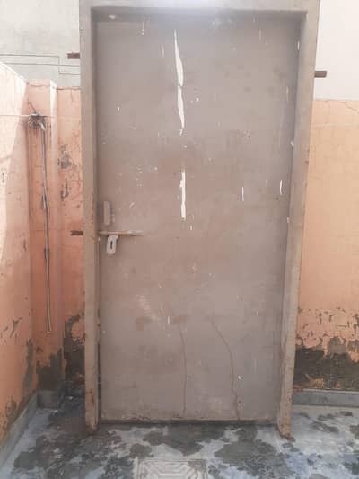 Heavy Duty Iron Door with Frame (7 ft × 3 ft 3 in) – Urgent Sale!