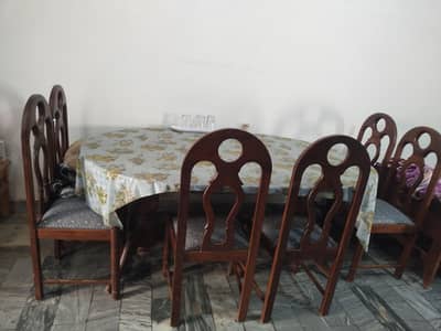 6 chairs daining table for sale