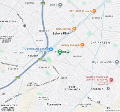 Prime Location 8 Marla Commercial Plot In DHA Phase 6 - Block A For sale