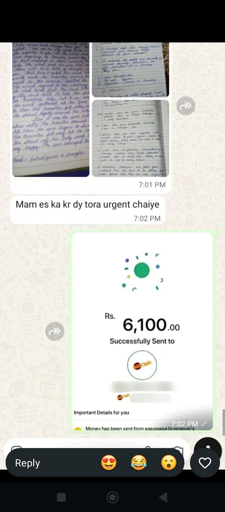 Handwriting Assignment Work Available 1
