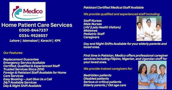 Home nursing care elderly care & physiotherapist