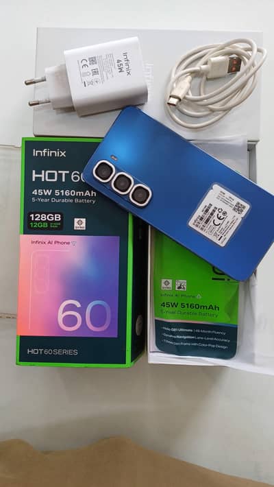 Infinix hot 60i 6+6 / 128 gb 3 months warranty available