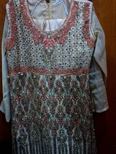 Luxury Embroidered Maxi Dress for Girls – Premium Party & Wedding Wear