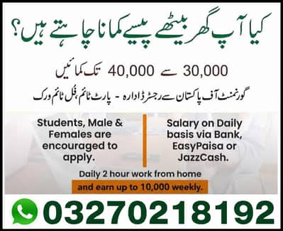 Online job available, online working,home work