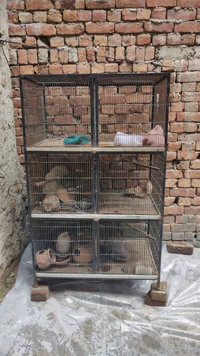 6 Compartment & 4 Compartment Heavy Duty Bird/Pigeon Breeding Cages –
