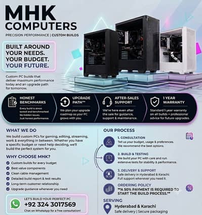 Custome build gaming Pc according to your Requirements