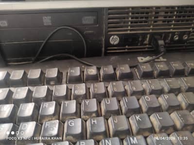 Used HP computer for sell, with manitor condition is still okay