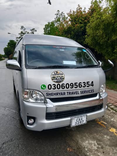 Hiace on rent Grand cabin on rent Coaster on rent Van on rent