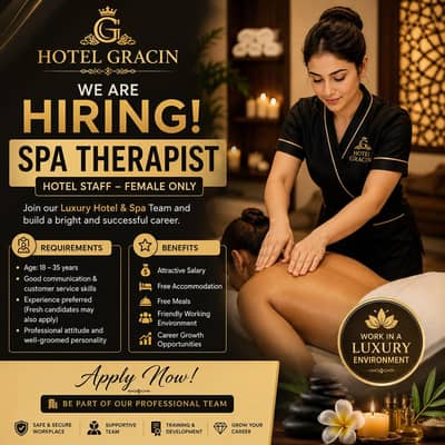 Hotel Staff Required – Female Candidates | Luxury Hotel Jobs | Recepti