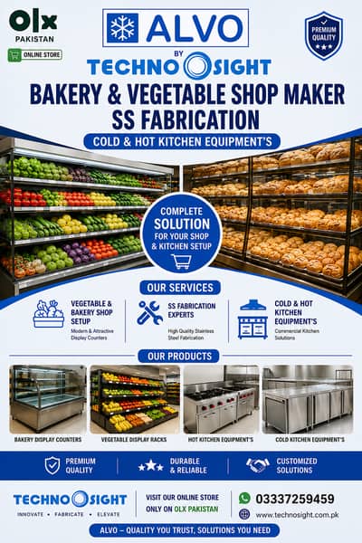 bakery Display Chillers, Vertical food counter, Meat Prep Table,