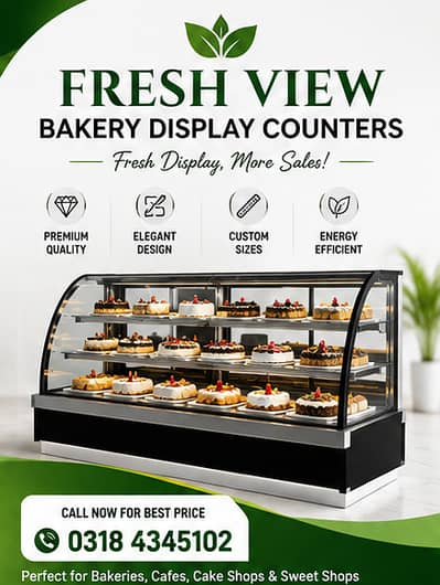 Ice Cream, Double door chiller and D freezer , Cake display chiller