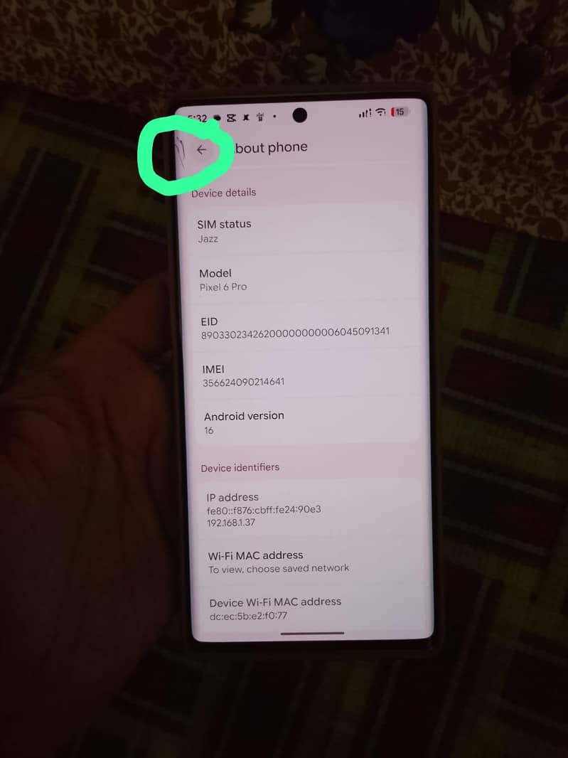 Google Pixel 6 Pro 8