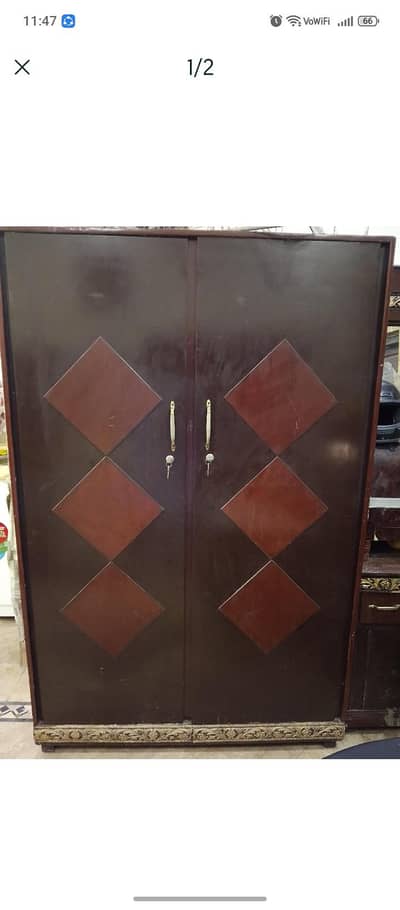 wooden wardrobe