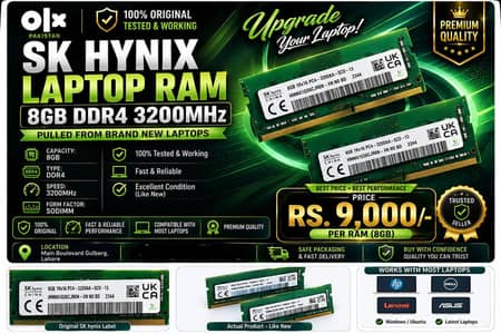 Original SK hynix 8GB DDR4 3200MHz Laptop RAM | Tested | Like New