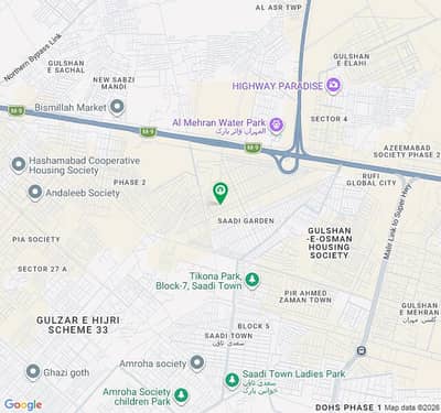 Residential Plot Of 120 Square Yards Available For sale In Saadi Garden - Block 4