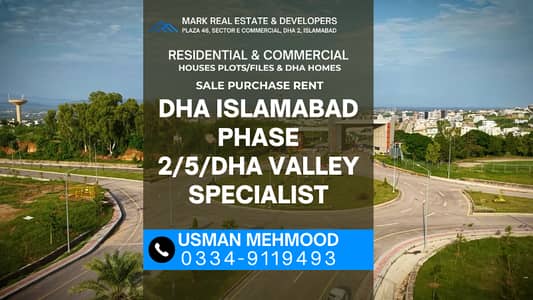 PLOT AND VILLAS FOR SALE IN DHA PHASE 7 ( OLD NAME DHA VALLEY ) 5 & 8 MARLA