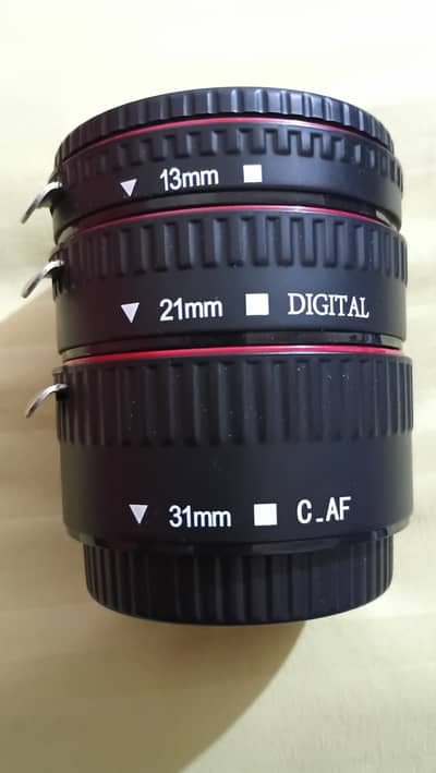 Canon autofocus macro extension tube set