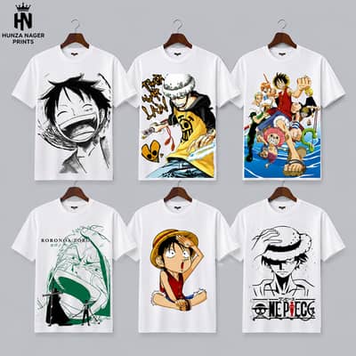 Premium Anime Printed T-Shirt | One Piece, Naruto, Gojo, Itachi,