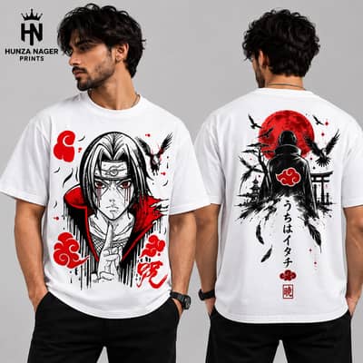 Premium Anime Printed T-Shirt | One Piece, Naruto, Gojo, Itachi,