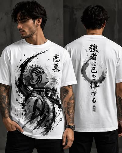Premium Anime Printed T-Shirt | One Piece, Naruto, Gojo, Itachi,