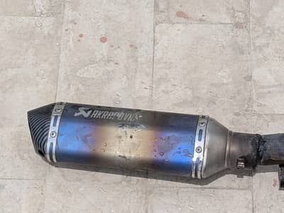 Akrapovic Exhaust with bend pipe