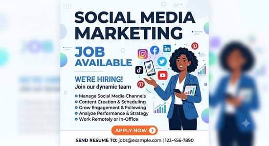 Required free lancer to boost website on all social media platforms.